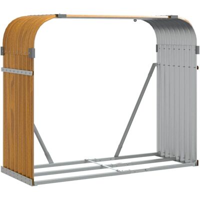 vidaXL Feuerholzunterstand - Hellbraun 120x45x100 cm - Feuerholzunterstand vidaXL Feuerholzunterstand - Hellbraun 120x45x100 cm - Feuerholzunterstand