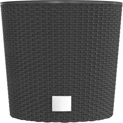 vidaXL Rattan-Design Pflanzgefäß mit Abnehmbarem Einsatz vidaXL Rattan-Design Pflanzgefäß mit Abnehmbarem Einsatz