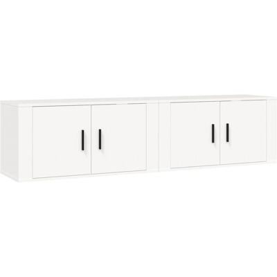 vidaXL 3188366 Weiße Wandmontierte TV-Schränke - TV Schrank vidaXL 3188366 Weiße Wandmontierte TV-Schränke - TV Schrank
