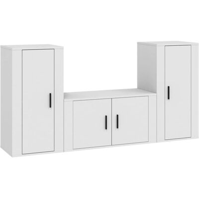 vidaXL TV-Schrank - Wandmontage Weiß - TV-Schrank vidaXL TV-Schrank - Wandmontage Weiß - TV-Schrank