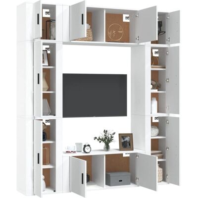 Maisonchic Model Wall-Mount TV Set - Modern Storage Solution Maisonchic Model Wall-Mount TV Set - Modern Storage Solution