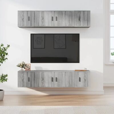 vidaXL Vægmonteret TV-Set - Pladsbesparende Moderne Medieopbevaring vidaXL Vægmonteret TV-Set - Pladsbesparende Moderne Medieopbevaring