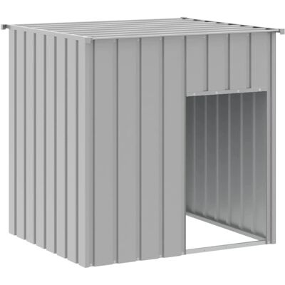 vidaXL Buda dla psa - Ocynkowana stal, Jasnoszara, 110x103x109 cm - Schronisko dla psa vidaXL Buda dla psa - Ocynkowana stal, Jasnoszara, 110x103x109 cm - Schronisko dla psa