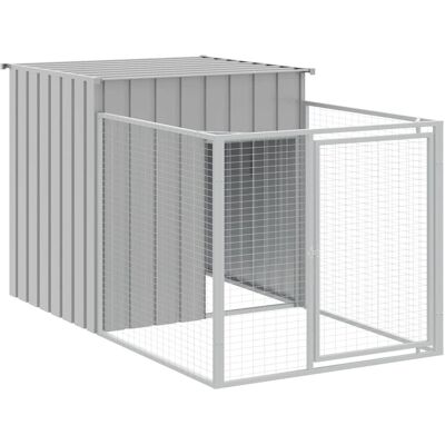 vidaXL legowisko dla psa z wybiegem Jasnoszary - Kennel dla psa - Buda vidaXL legowisko dla psa z wybiegem Jasnoszary - Kennel dla psa - Buda