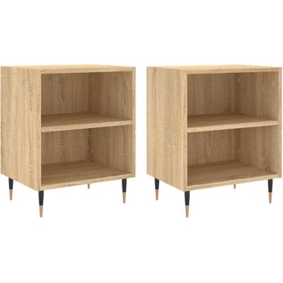 vidaXL Nuits en chêne Sonoma 2 pièces - Table de nuit - Publicité vidaXL Nuits en chêne Sonoma 2 pièces - Table de nuit - Publicité