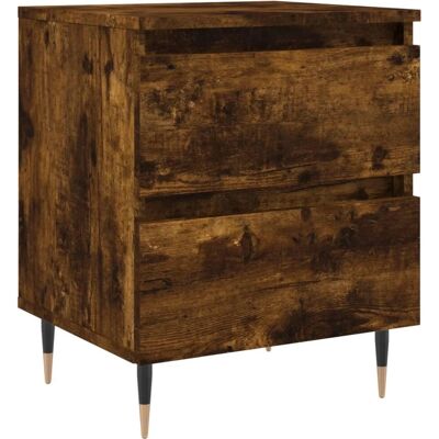 vidaXL Gebrande Eiken Nachtkastje - 40x35x50 cm - Bedside Table vidaXL Gebrande Eiken Nachtkastje - 40x35x50 cm - Bedside Table
