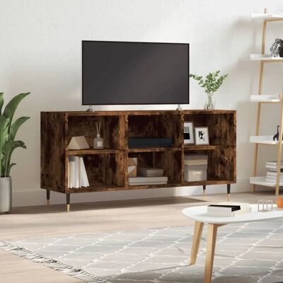 vidaXL TV Schrank Rauch Eiche 103,5x30x50 cm Mehrschichtholz - TV Schrank vidaXL TV Schrank Rauch Eiche 103,5x30x50 cm Mehrschichtholz - TV Schrank
