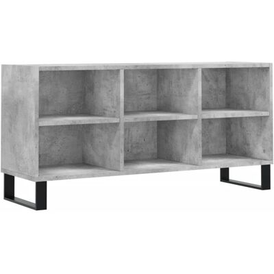 vidaXL Betongrijze TV Kast 103,5x30x50 cm Engineered Hout - TV Kast vidaXL Betongrijze TV Kast 103,5x30x50 cm Engineered Hout - TV Kast
