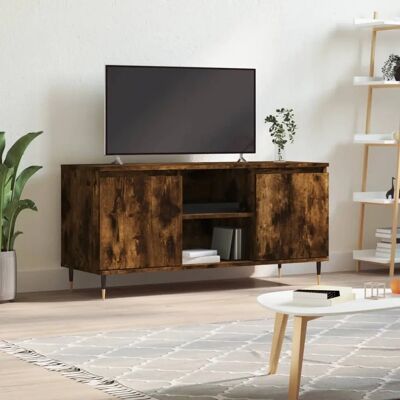 vidaXL TV-Schrank Räuchereiche 104x35x50 cm Holzwerkstoff - TV Möbel vidaXL TV-Schrank Räuchereiche 104x35x50 cm Holzwerkstoff - TV Möbel