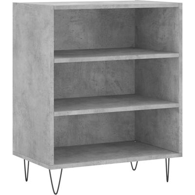 vidaXL Betonggraues Sideboard - Sideboard - Langlebige Spanplatte, Feuchtigkeitsbeständig, Großer Stauraum vidaXL Betonggraues Sideboard - Sideboard - Langlebige Spanplatte, Feuchtigkeitsbeständig, Großer Stauraum