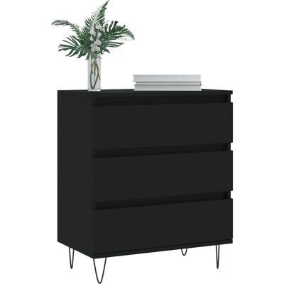 vidaXL Sideboard Schwarz 60x35x70 cm - Sideboard vidaXL Sideboard Schwarz 60x35x70 cm - Sideboard
