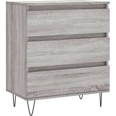 vidaXL 827186 Graues Sonoma Engineered Holz Sideboard - Aufbewahrungsschrank vidaXL 827186 Graues Sonoma Engineered Holz Sideboard - Aufbewahrungsschrank