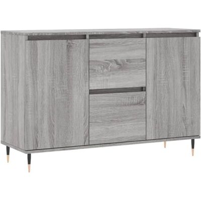 vidaXL Graues Sonoma Sideboard - Aufbewahrungsschrank für Wohnzimmer vidaXL Graues Sonoma Sideboard - Aufbewahrungsschrank für Wohnzimmer