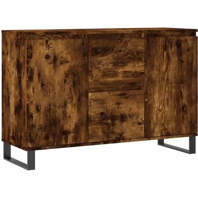 vidaXL Bruine Eik Engineered Wood Dressoir - Kast vidaXL Bruine Eik Engineered Wood Dressoir - Kast