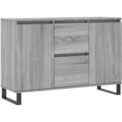vidaXL 827218 Grijze Sonoma Dressoir - Woonkamer opbergmeubel vidaXL 827218 Grijze Sonoma Dressoir - Woonkamer opbergmeubel