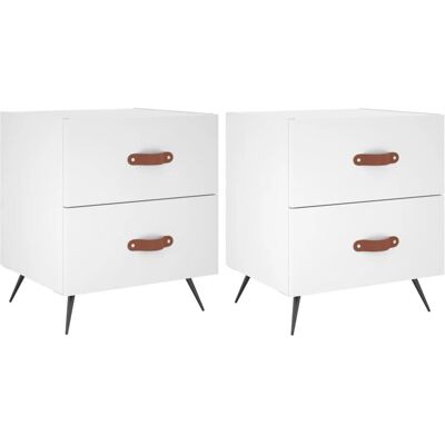 vidaXL 827245 Nachttisch - Weiß - Nachttisch vidaXL 827245 Nachttisch - Weiß - Nachttisch