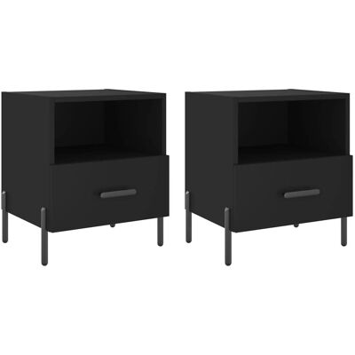vidaXL 827455 Schwarzes Nachttisch - Nachttisch vidaXL 827455 Schwarzes Nachttisch - Nachttisch