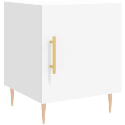 vidaXL 827532 Nachttisch - Modern, Weiß, Geräumiger Stauraum vidaXL 827532 Nachttisch - Modern, Weiß, Geräumiger Stauraum