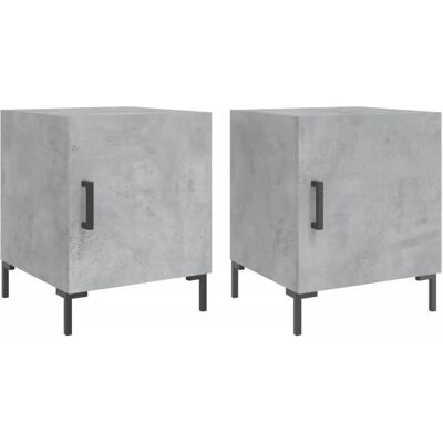 vidaXL 827573 Nachttisch - Beton Grau - Schlafzimmermöbel vidaXL 827573 Nachttisch - Beton Grau - Schlafzimmermöbel