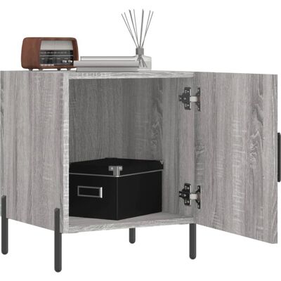 vidaXL Graues Sonoma 2-tlg. Nachttisch-Set vidaXL Graues Sonoma 2-tlg. Nachttisch-Set