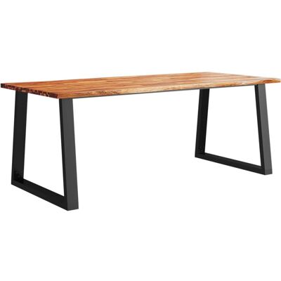 vidaXL Eettafel van massief acaciahout - Borde vivo 200x90x75 cm vidaXL Eettafel van massief acaciahout - Borde vivo 200x90x75 cm