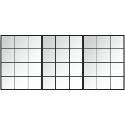 Zestaw 3 Lustra na Ścianę vidaXL 80x60cm - Lustro Ścienne Zestaw 3 Lustra na Ścianę vidaXL 80x60cm - Lustro Ścienne