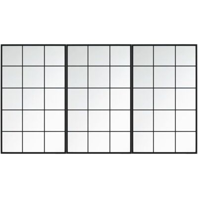 vidaXL Zestaw 3 luster 100x60 cm - Lustro Ścienne vidaXL Zestaw 3 luster 100x60 cm - Lustro Ścienne