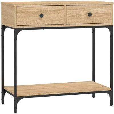 vidaXL Sonoma Eiche Konsolentisch - 75x34,5x75 cm - Tisch vidaXL Sonoma Eiche Konsolentisch - 75x34,5x75 cm - Tisch
