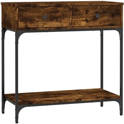 vidaXL 833400 Konsole Tisch Rauch Eiche - Kaffee/Beistelltisch/Endtisch vidaXL 833400 Konsole Tisch Rauch Eiche - Kaffee/Beistelltisch/Endtisch