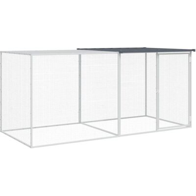 vidaXL Kyllingehus med Tag - 203x98x90 cm - Galvaniseret Stål - Holdbart, Ventileret, Vejrbestandigt vidaXL Kyllingehus med Tag - 203x98x90 cm - Galvaniseret Stål - Holdbart, Ventileret, Vejrbestandigt