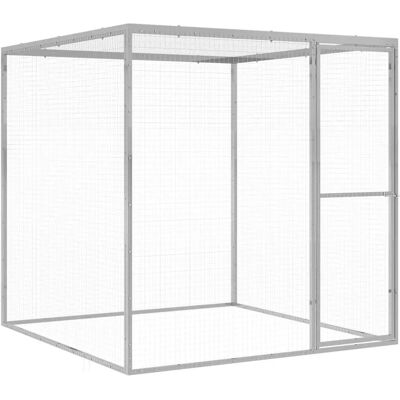 Kurnik z wybiegem - Ocynkowana stal - 117x1221x123 cm Kurnik z wybiegem - Ocynkowana stal - 117x1221x123 cm