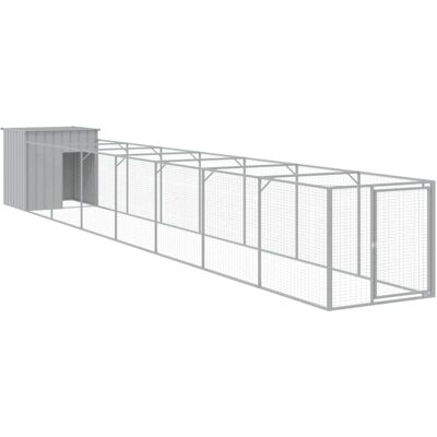 vidaXL domek dla psa z wybiegem - Lekka stal vidaXL domek dla psa z wybiegem - Lekka stal