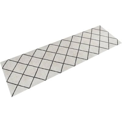 vidaXL Gråt Velour Kvadrat Køkkengulv 60x180cm - Køkkengulv vidaXL Gråt Velour Kvadrat Køkkengulv 60x180cm - Køkkengulv