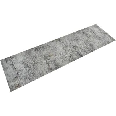 Alfombra de Cocina vidaXL Gris/Negro - 45x150 cm - Lavable, Antideslizante Alfombra de Cocina vidaXL Gris/Negro - 45x150 cm - Lavable, Antideslizante