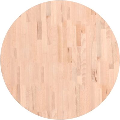 vidaXL 355918 - Runde Holzplatte für Esstisch oder DIY - Massiv Buche vidaXL 355918 - Runde Holzplatte für Esstisch oder DIY - Massiv Buche
