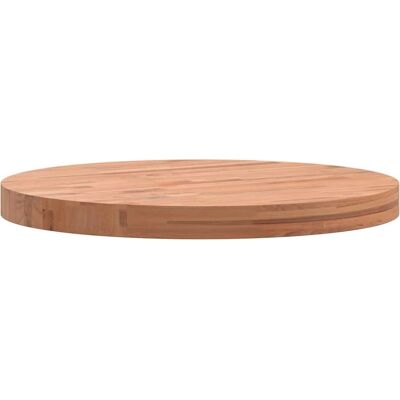 vidaXL Plateau de table rond en hêtre massif 50cm - Finition naturelle - Publicité vidaXL Plateau de table rond en hêtre massif 50cm - Finition naturelle - Publicité