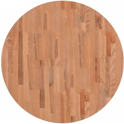 Surface de table ronde en hêtre massif vidaXL - Table, Marron, 80x4cm - Publicité Surface de table ronde en hêtre massif vidaXL - Table, Marron, 80x4cm - Publicité