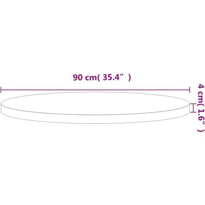 vidaXL Pyöreä saarni pöytäpinta 90x4 cm - Pöytäpinta vidaXL Pyöreä saarni pöytäpinta 90x4 cm - Pöytäpinta