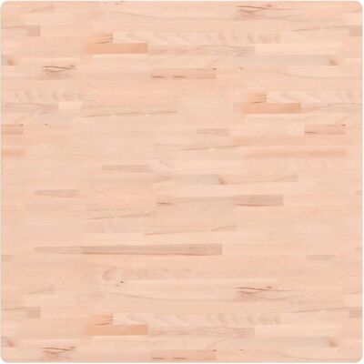 vidaXL Tapa de Mesa Cuadrada de Madera de Haya Maciza Color Marrón Claro - Tipo de Mesa vidaXL Tapa de Mesa Cuadrada de Madera de Haya Maciza Color Marrón Claro - Tipo de Mesa
