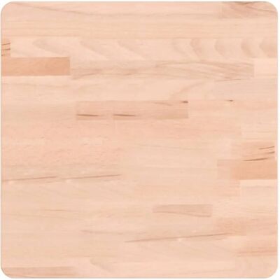 vidaXL Hellbraun 40x40x4 cm Quadratische Massivbuchenplatte - Tischplatte vidaXL Hellbraun 40x40x4 cm Quadratische Massivbuchenplatte - Tischplatte