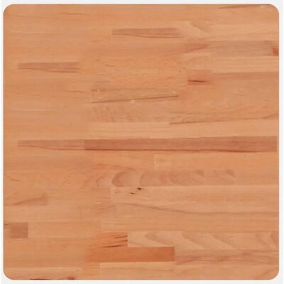 vidaXL Brown 50x50x2.5 cm Square Beech Wood Table Top - Table Type vidaXL Brown 50x50x2.5 cm Square Beech Wood Table Top - Table Type