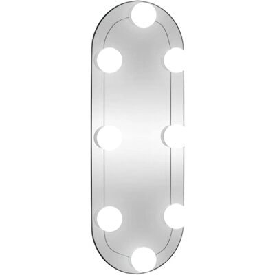 vidaXL Lustro ścienne z LED 15x40 cm Forma Owalna - Lustro Ścienne vidaXL Lustro ścienne z LED 15x40 cm Forma Owalna - Lustro Ścienne