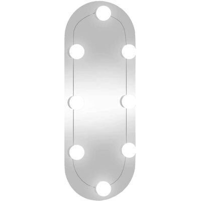 vidaXL Owalne LED Lustro na ścianę 20x50cm - Lustro vidaXL Owalne LED Lustro na ścianę 20x50cm - Lustro