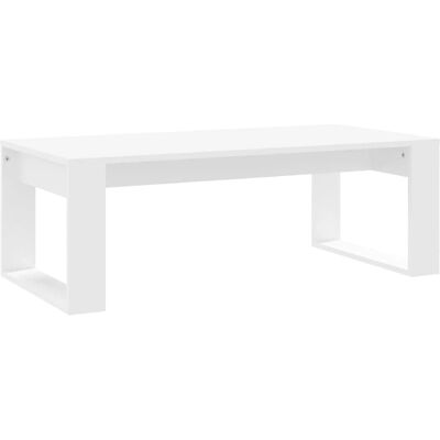 vidaXL Weiße Tischplatte aus Holzwerkstoff - Couchtisch vidaXL Weiße Tischplatte aus Holzwerkstoff - Couchtisch