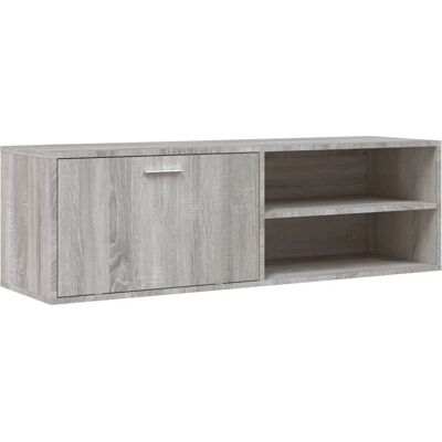vidaXL 120x34x37 cm Grey Sonoma Engineered Wood TV Kast vidaXL 120x34x37 cm Grey Sonoma Engineered Wood TV Kast