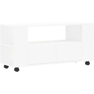 vidaXL Witte tv-kast met opbergruimte - TV-console & mediastand vidaXL Witte tv-kast met opbergruimte - TV-console & mediastand