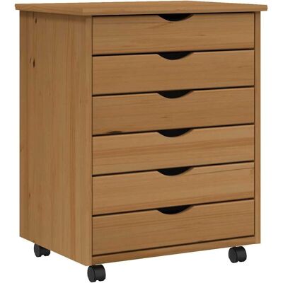 vidaXL MOSS Honigbraun Massivholz Kiefer Rollschrank - Stauraum vidaXL MOSS Honigbraun Massivholz Kiefer Rollschrank - Stauraum