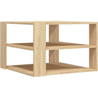 vidaXL Sonoma Eiken Salontafel - 3-laags Opbergvak - Salontafel vidaXL Sonoma Eiken Salontafel - 3-laags Opbergvak - Salontafel