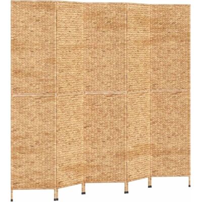 vidaXL 205x180 cm Vodní hyacint pokojový paraván - Přirozený styl vidaXL 205x180 cm Vodní hyacint pokojový paraván - Přirozený styl