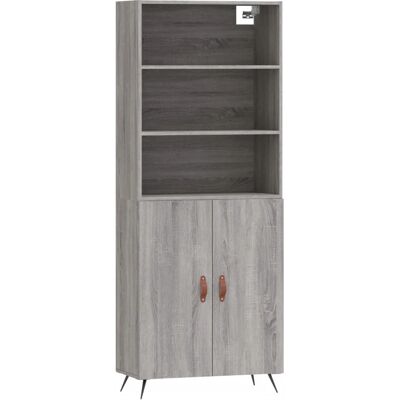 vidaXL Korkeakiiltainen Hylly Graniitti Sonoma - Buffe vidaXL Korkeakiiltainen Hylly Graniitti Sonoma - Buffe